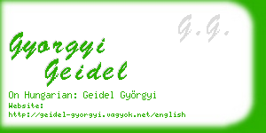 gyorgyi geidel business card